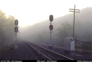 C&O Railway signal: Fordwick (EAS)